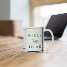 Load image into Gallery viewer, Girls That Think White Ceramic Mug